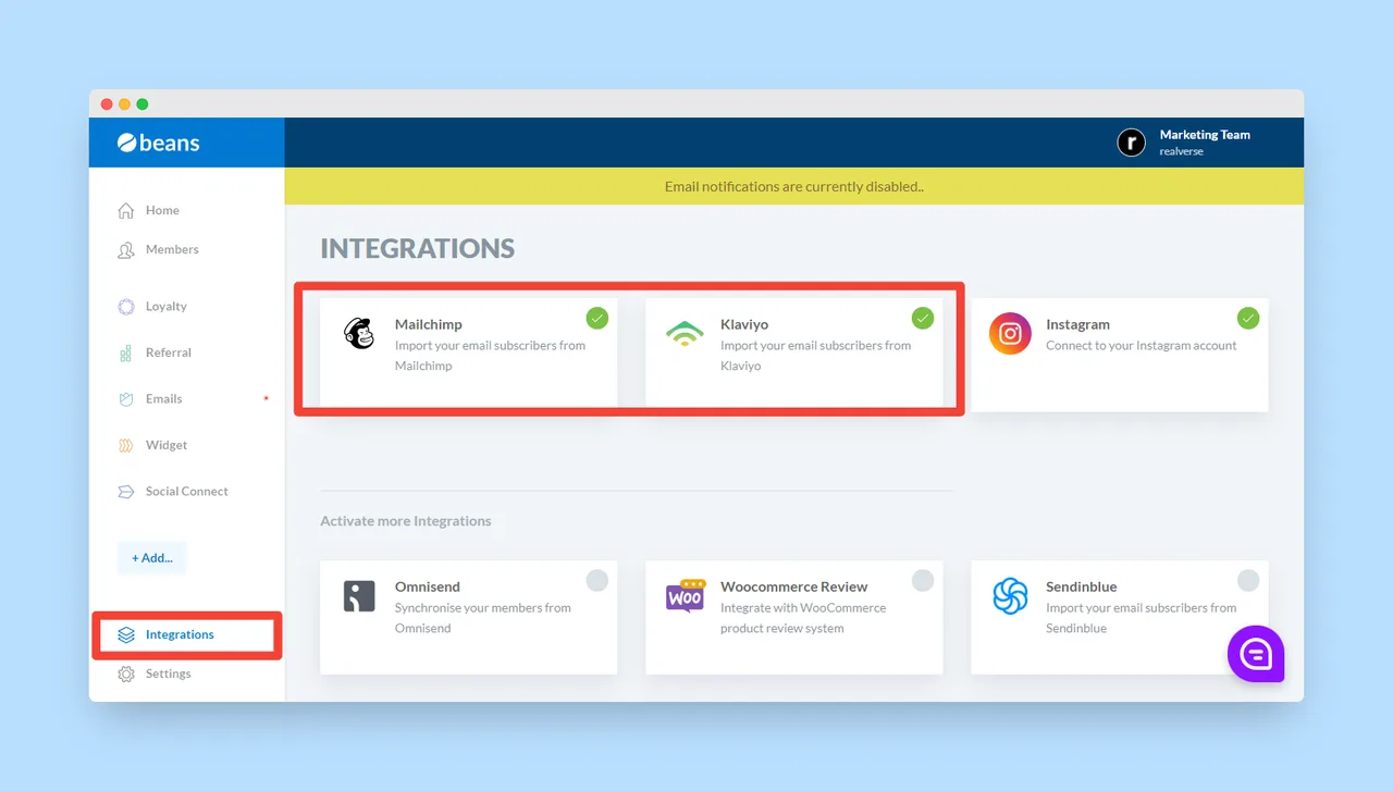 Integrations